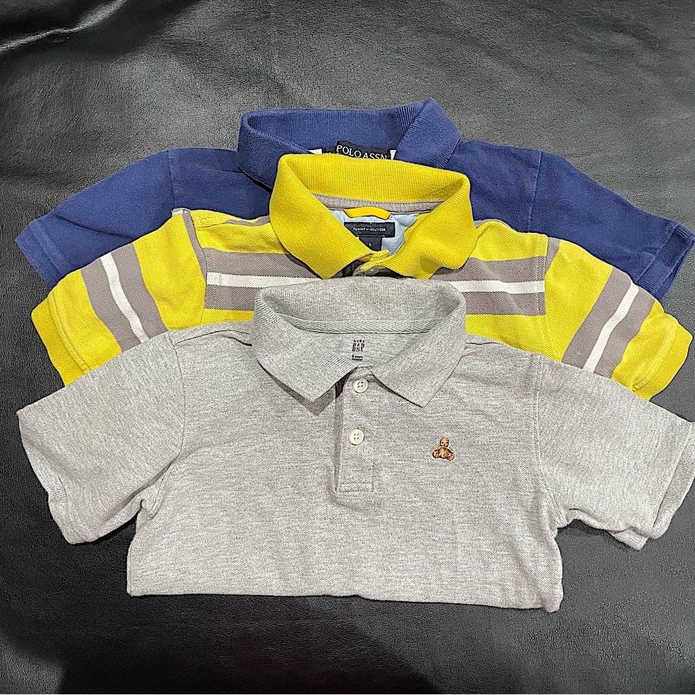 Lot of boys size 5/6 polo style shirts Tommy Hilfiger, Baby Gap and US Polo